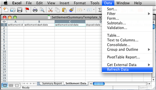 enable data connection in excel 2015 for mac